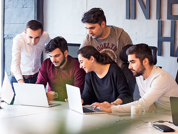 Team working together